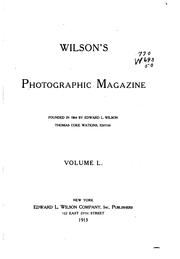 Cover of: Wilson's Photographic Magazine