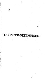 Cover of: Vaderlandsche letter-oefeningen by 