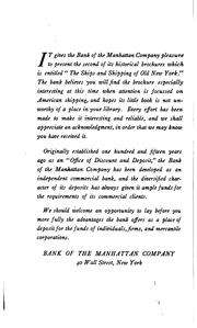 Cover of: Ships and Shipping of Old New York: A Brief Account of the Interesting ...