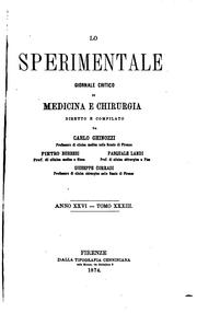 Cover of: Lo Sperimentale