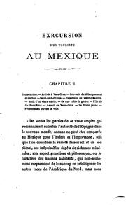 Cover of: Excursion d'un touriste au Mexique pendant l'année 1854: Publiée par Just Girard [pseud.]