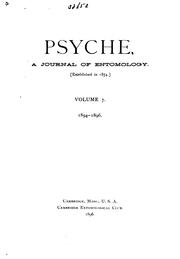 Cover of: Psyche: A Journal of Entomology | 