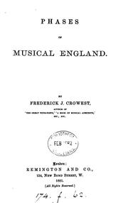 Cover of: Phases of musical England