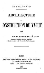 Architecture et construction du yacht by Louis Moissenet