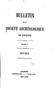 Cover of: Bulletin de la Société archéologique du Finistère