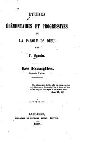 Cover of: Études élémentaires et progressives de la parole de Dieu