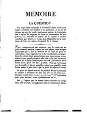 Cover of: Mémoire sur la question: Un corps étant suspendu à l'extrémité d'une corde ...