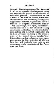 The American Law List by American Lawyers Association