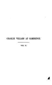 Charlie Villars at Cambridge