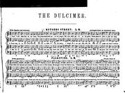 Cover of: The Dulcimer: Or, The New York Collection of Sacred Music. Constituting a Large and Choice ...