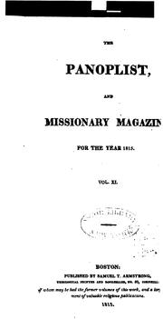 Cover of: The Panoplist, and Missionary Magazine by 