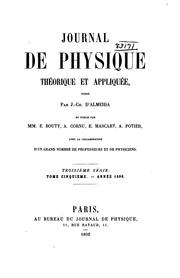 Cover of: Journal de physique théorique et appliquée