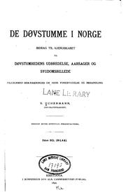 Cover of: De Dovstumme i Norge v. 2, 1893-96