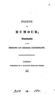 Cover of: Points of humour; illustr. by the designs of G. Cruikshank