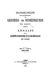 Cover of: Handelingen der Maatschappij van Geschiedenis- en Oudheidkundte te Gent