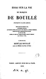 Cover of: Essai sur la vie du marquis de Bouillé, François-Claude-Amour