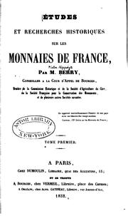 Cover of: Etudes et recherches historiques sur les monnaies de France