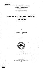 Cover of: The Sampling of Coal in the Mine