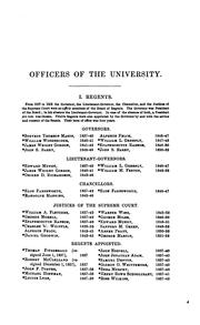 Cover of: General Catalogue of Officers and Students, 1837-1890