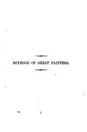 Cover of: Tales of the boyhood of great painters
