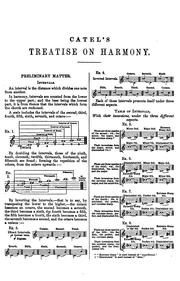 A treatise on harmony, tr. by mrs C. Clarke by Charles Simon Catel