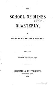 Cover of: The School of Mines Quarterly