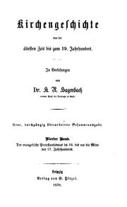 Cover of: Kirchengeschichte von der aeltesten Zeit bis zum 19. Jahrhundert