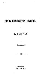 Cover of: Lunds universitets historia