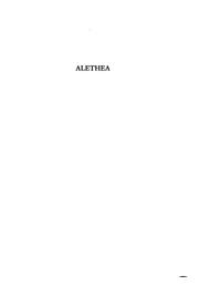 Cover of: Alethea: The Story of an Early Day