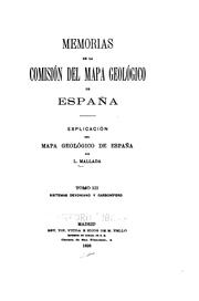 Cover of: ... Explicación del Mapa Geológico de España