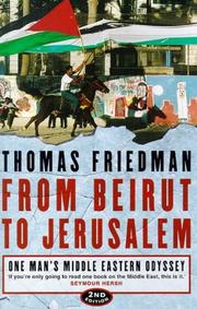 Cover of: From Beirut to Jerusalem by Thomas Friedman