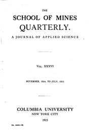 Cover of: The School of Mines Quarterly
