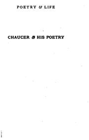 Cover of: Chaucer & His Poetry