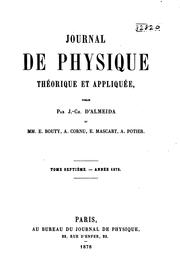 Cover of: Journal de physique théorique et appliquée by Société française de physique