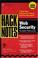 Cover of: Hacknotes web security portable reference