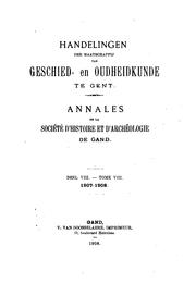 Cover of: Handelingen der Maatschappij van Geschiedenis- en Oudheidkundte te Gent