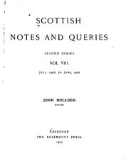 Cover of: Scottish Notes and Queries by 