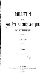 Cover of: Bulletin de la Société archéologique du Finistère