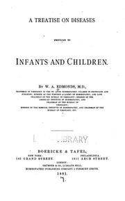 Cover of: A Treatise on diseases peculiar to infants and children