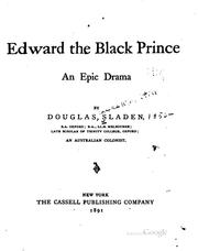 Cover of: Edward the Black Prince: An Epic Drama