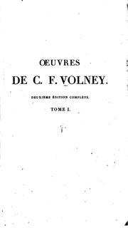 OEuvres de C. F. Volney