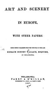 Cover of: Art and Scenery in Europe, with Other Papers