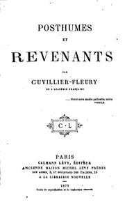 Cover of: Posthumes et revenants