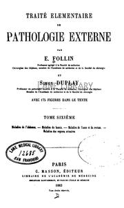 Cover of: Traite elementaire de pathologie externe. v.6, 1883