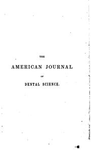 Cover of: American Journal of Dental Science | 