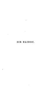 Cover of: Sir Elidoc. From the German