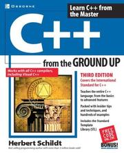 Cover of: C++ from the ground up by Herbert Schildt