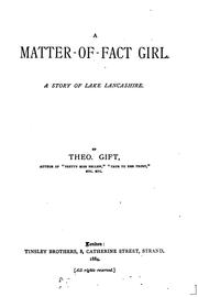 Cover of A matter-of-fact girl, by Theo Gift