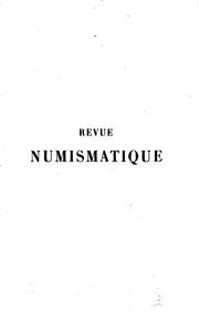 Cover of: Revue numismatique