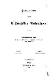 Cover of: Urkundenbuch des Hochstifts Hildesheim und seiner Bischöfe by K. Janicke 